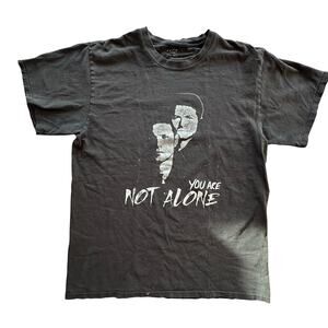 SUPERNATURAL x  Black You Are Not Alone Castiel and Dean T-Shirt mens womens L